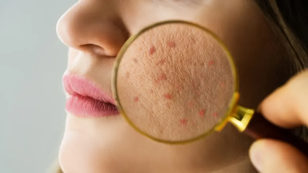 Acne problem.